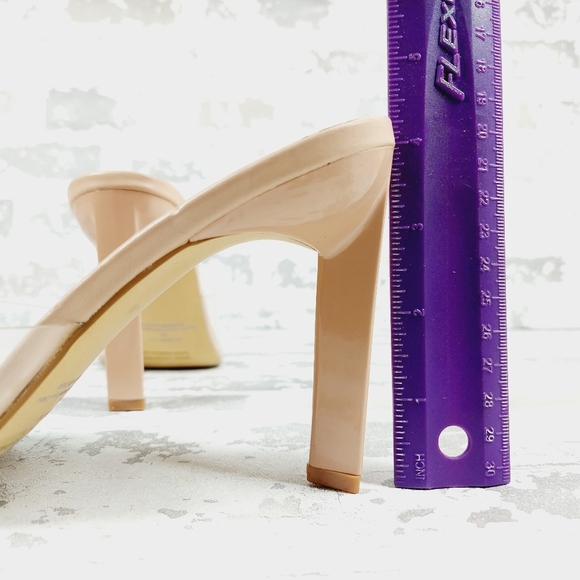 BP Mirra Square Toe Heeled Slide Sandals M306 - Picture 9 of 13